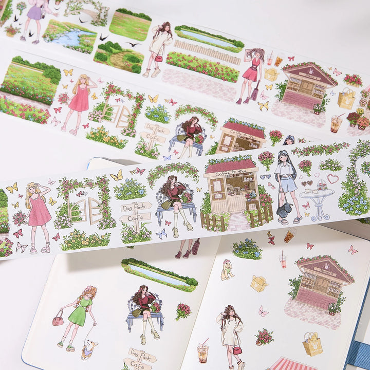 The Washi Tape Shop - Pre-cut Civic Green Washi/PET Tape