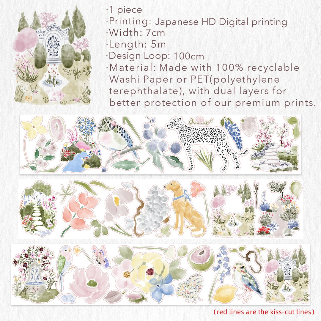 The Washi Tape Shop - Pre-cut Eden's Garden Washi/PET Tape