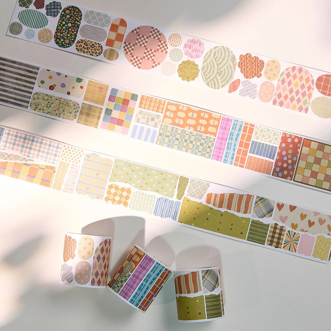 The Washi Tape Shop - Pre-cut Heritage Snippets Script Washi Tape Set