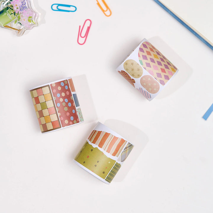 The Washi Tape Shop - Pre-cut Heritage Snippets Script Washi Tape Set