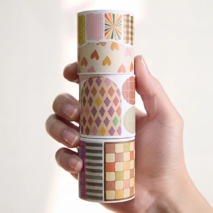 The Washi Tape Shop - Pre-cut Heritage Snippets Script Washi Tape Set