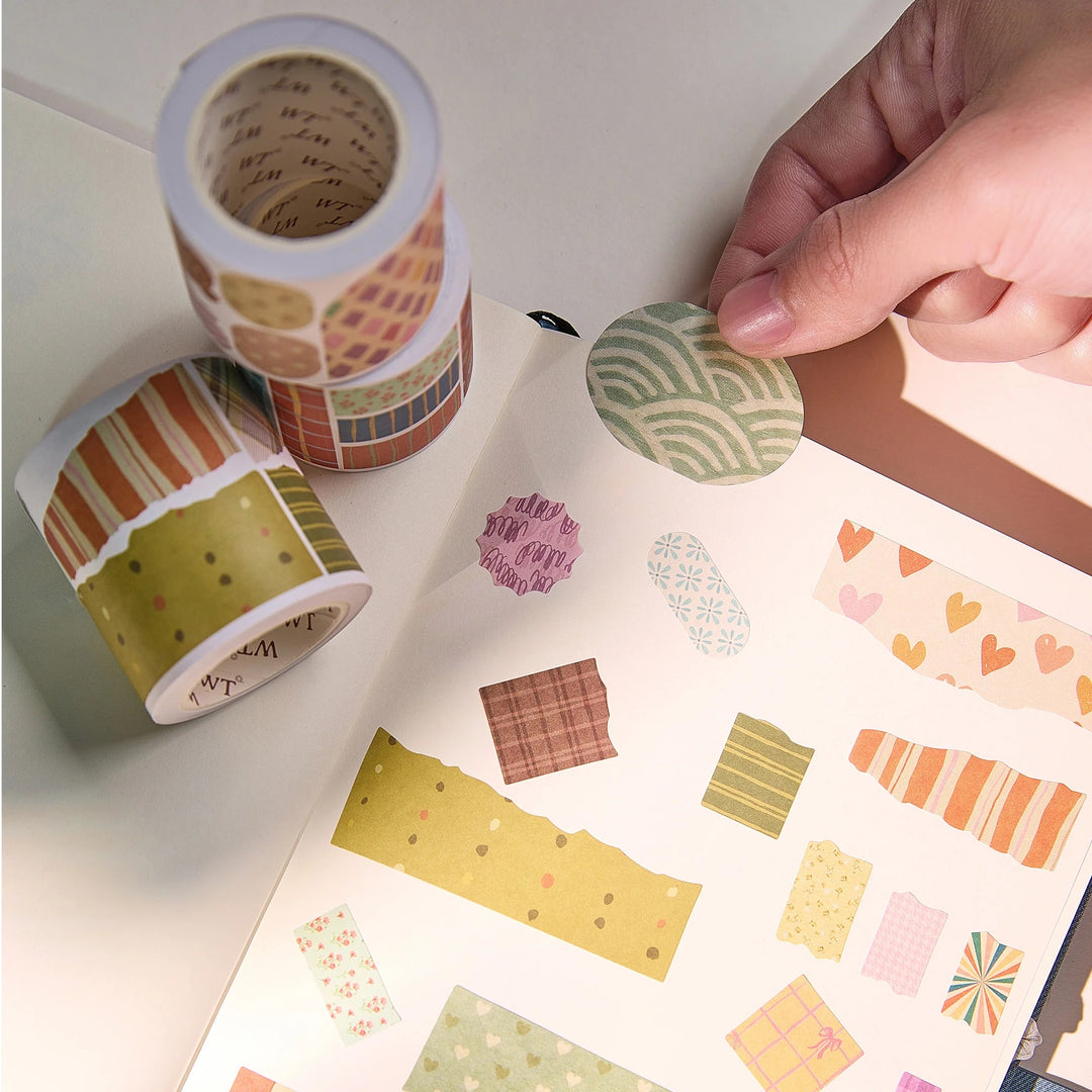 The Washi Tape Shop - Pre-cut Heritage Snippets Script Washi Tape Set