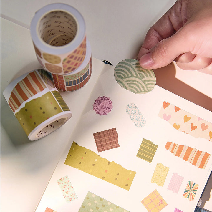 The Washi Tape Shop - Pre-cut Heritage Snippets Script Washi Tape Set