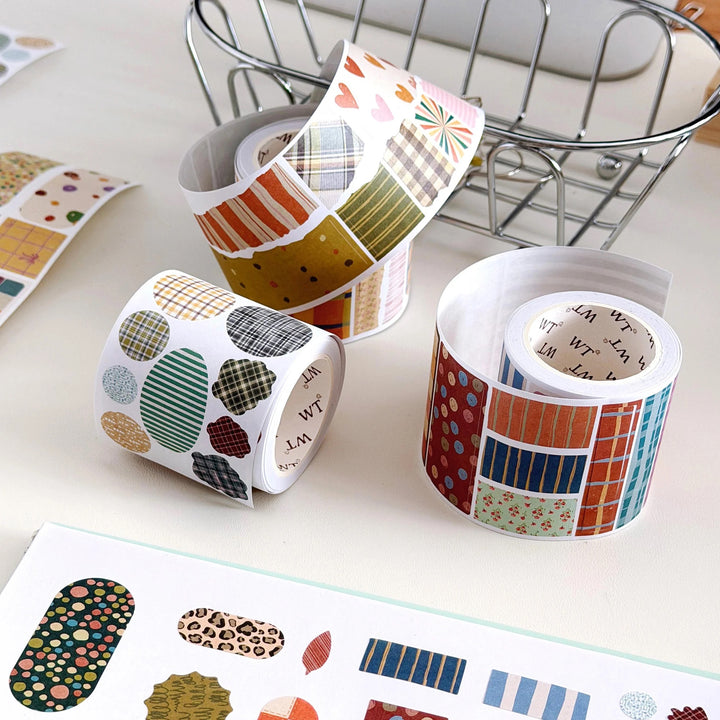 The Washi Tape Shop - Pre-cut Heritage Snippets Script Washi Tape Set