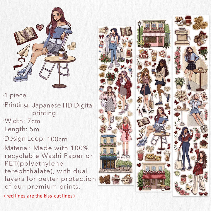 The Washi Tape Shop - Pre-cut Journal Nook Washi/PET Tape