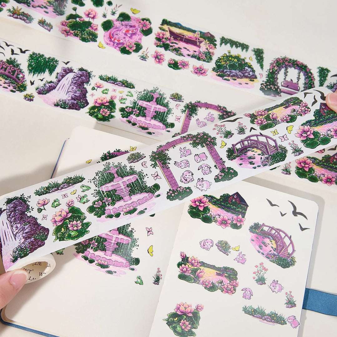 The Washi Tape Shop - Pre-cut Lotus Saga Wide Washi/PET Tape