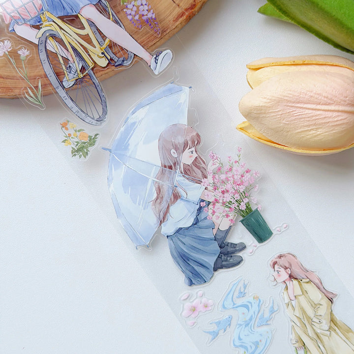 The Washi Tape Shop - Pre-cut Morning Drizzle Washi/PET Tape
