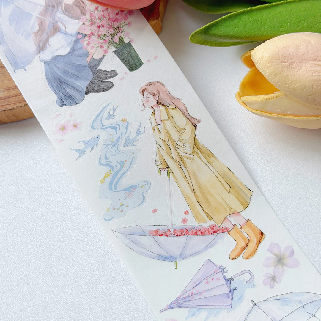 The Washi Tape Shop - Pre-cut Morning Drizzle Washi/PET Tape