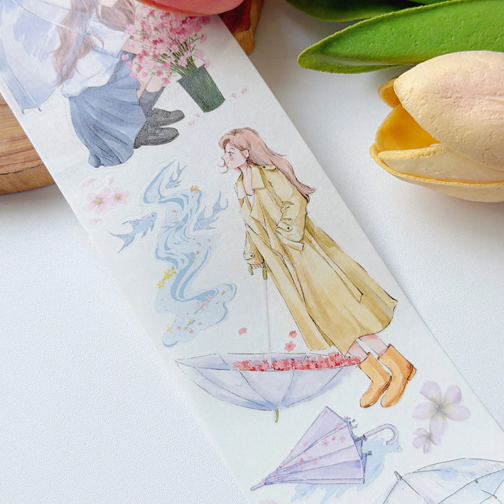 The Washi Tape Shop - Pre-cut Morning Drizzle Washi/PET Tape