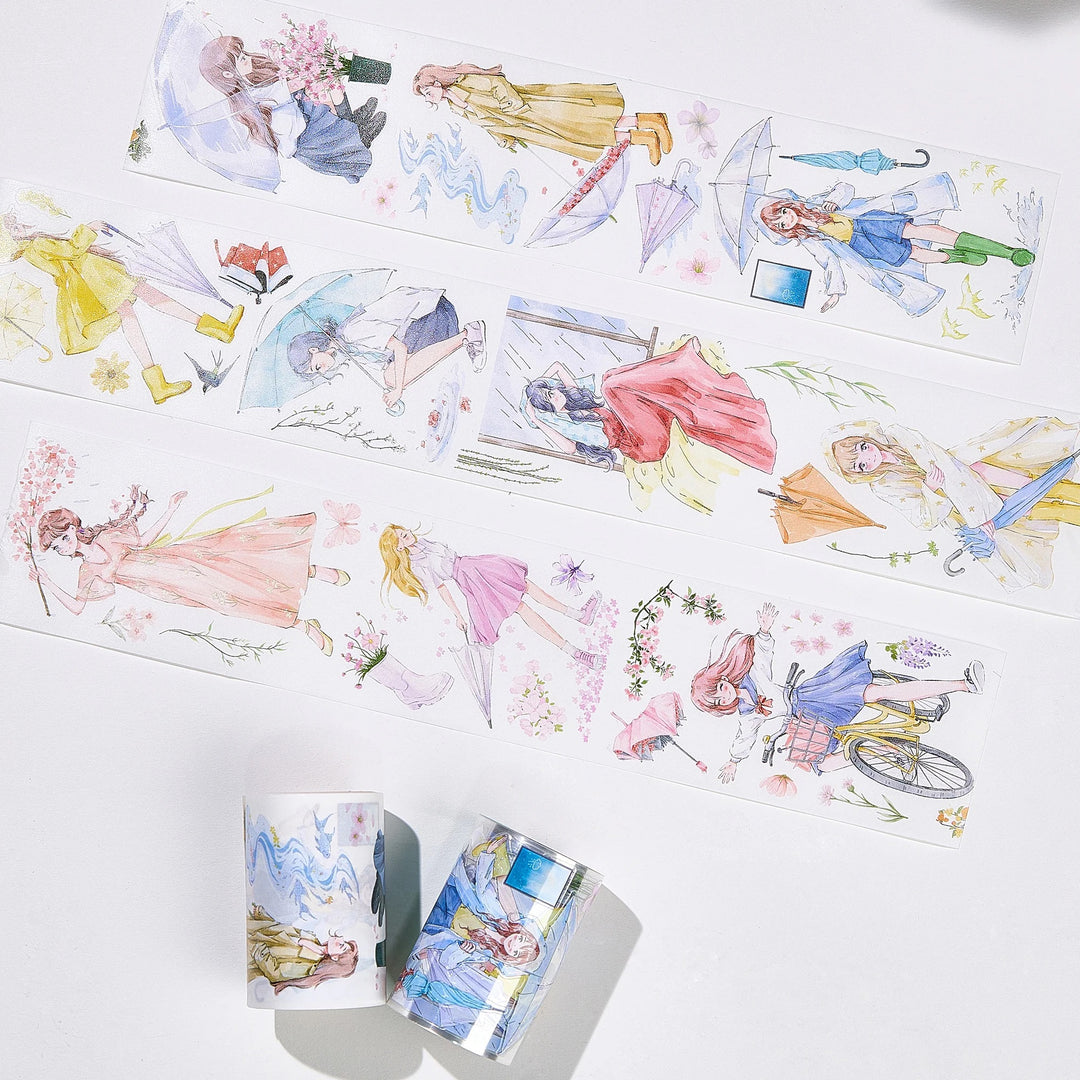 The Washi Tape Shop - Pre-cut Morning Drizzle Washi/PET Tape