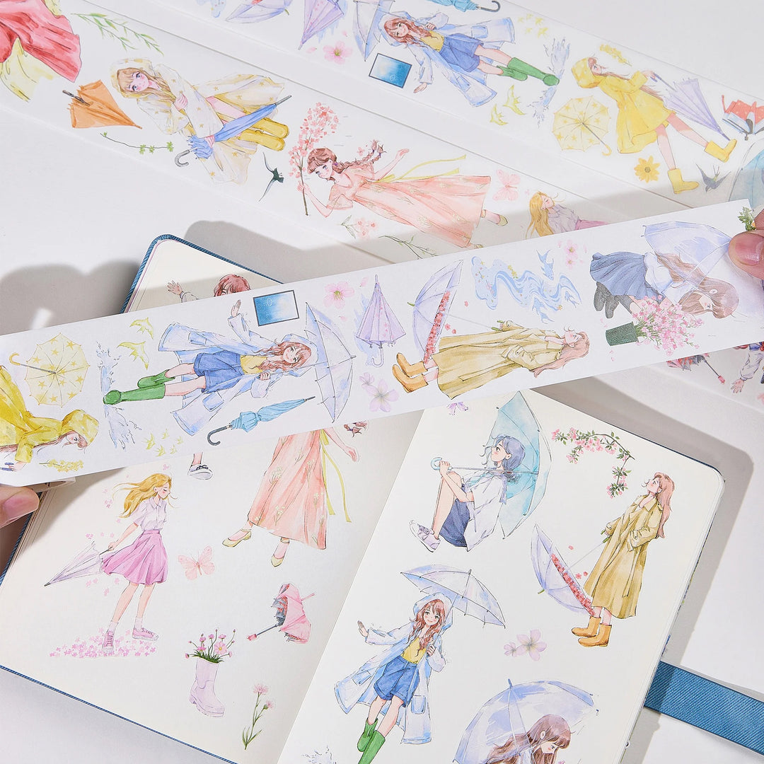 The Washi Tape Shop - Pre-cut Morning Drizzle Washi/PET Tape