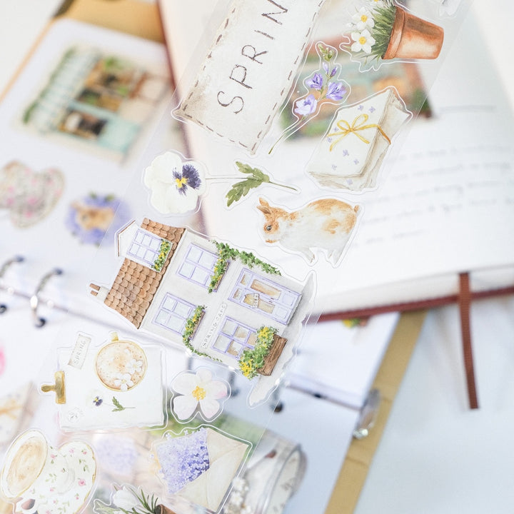 The Washi Tape Shop - Pre-cut Spring Cafe Washi/PET Tape