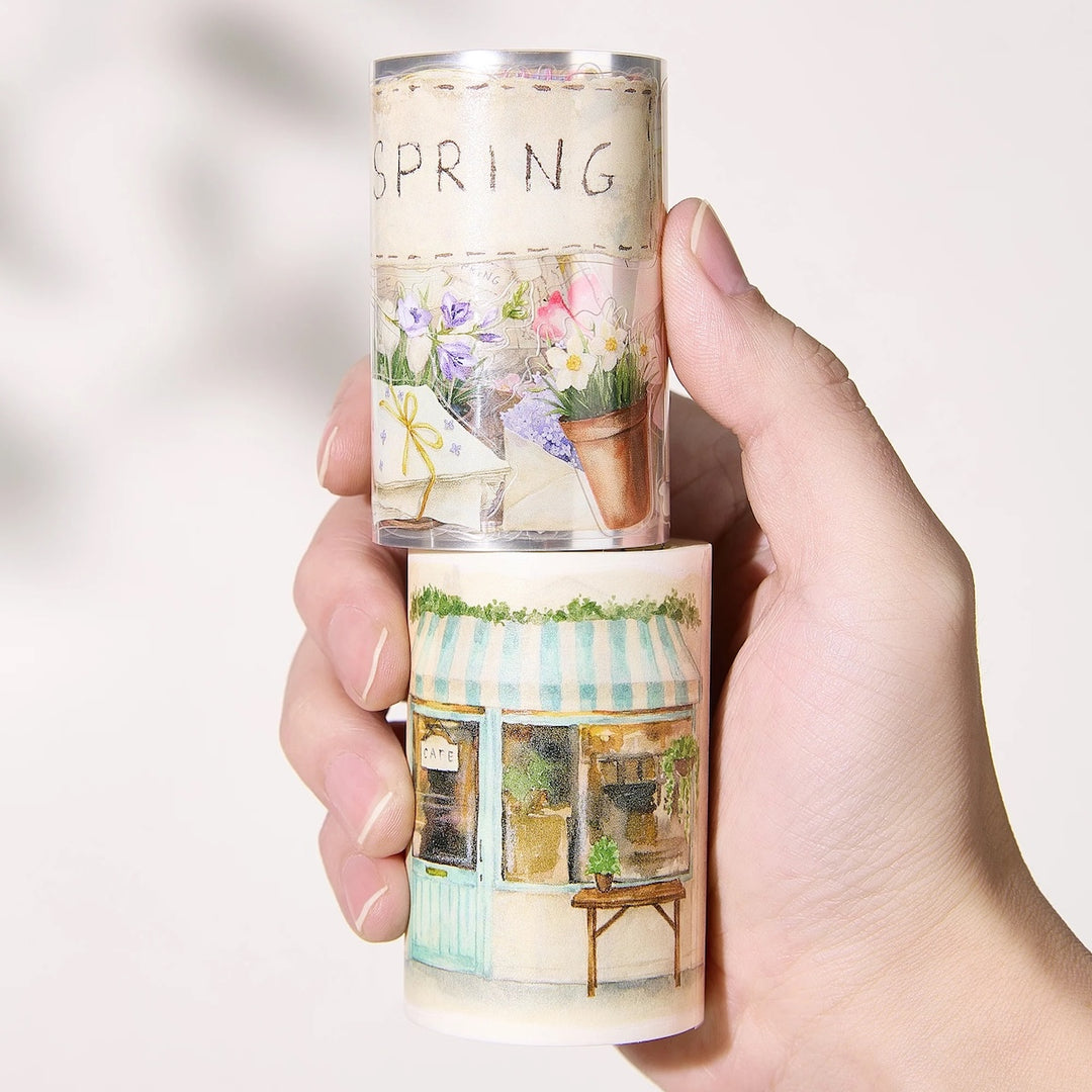 The Washi Tape Shop - Pre-cut Spring Cafe Washi/PET Tape