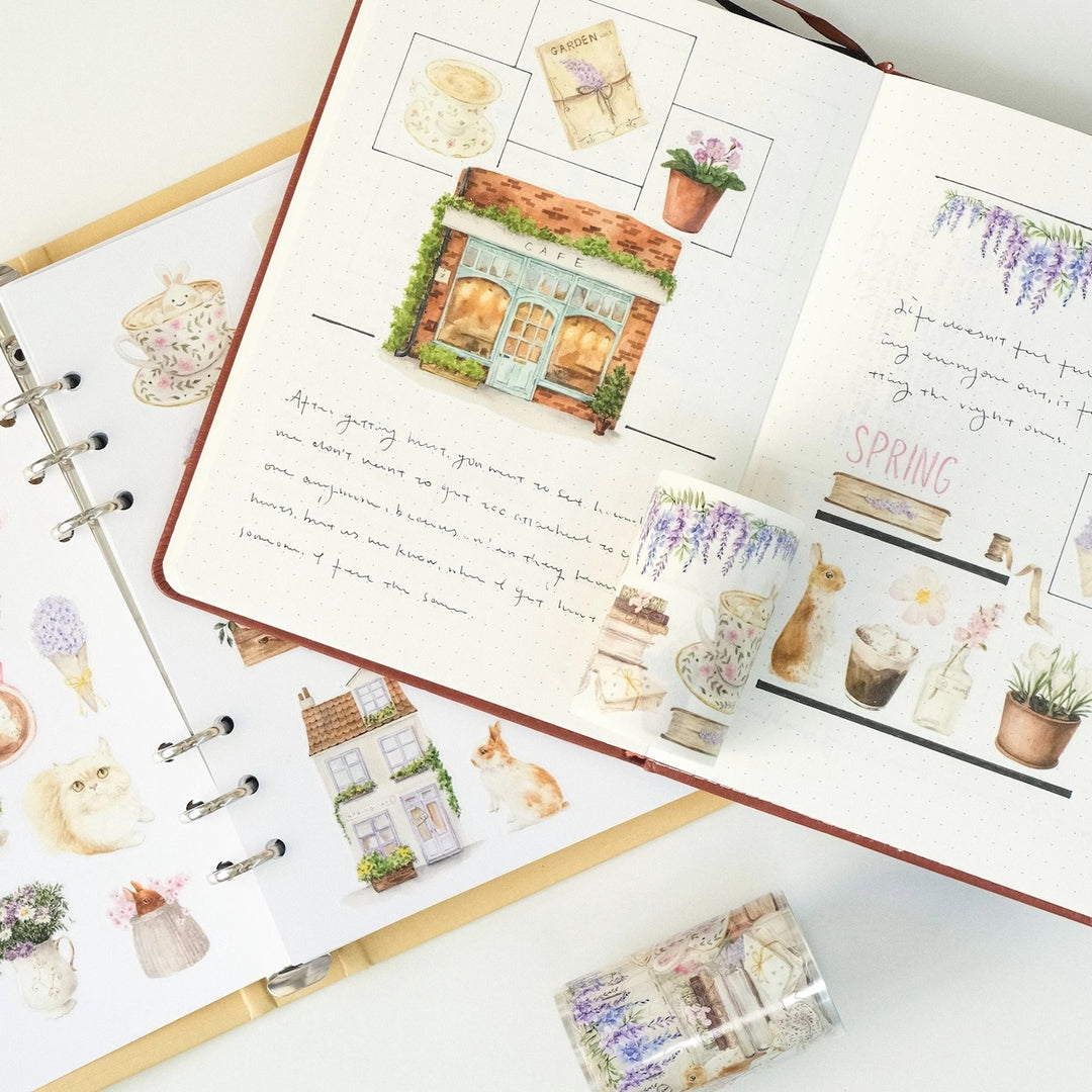 The Washi Tape Shop - Pre-cut Spring Cafe Washi/PET Tape