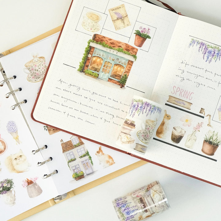 The Washi Tape Shop - Pre-cut Spring Cafe Washi/PET Tape