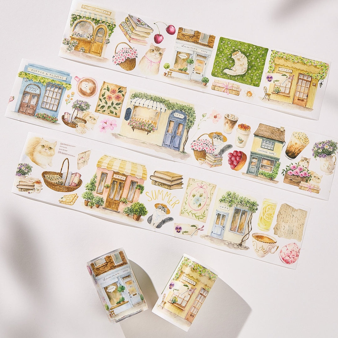 The Washi Tape Shop - Pre-cut Summer Cafe Washi/PET Tape