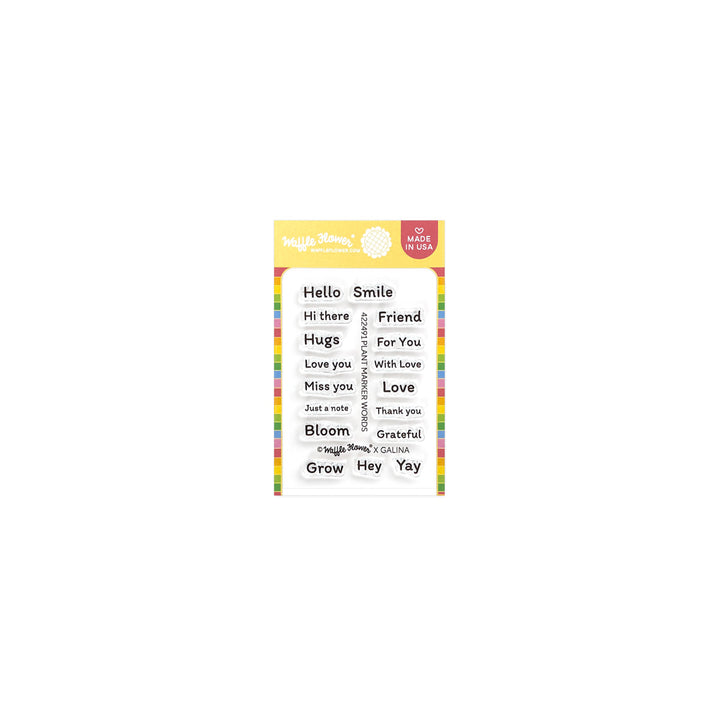 Waffle Flower - Plant Marker Words Stamp Set