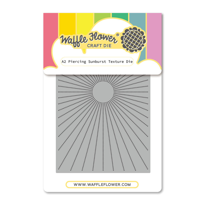 Waffle Flower - A2 Piercing Sunburst Texture Die