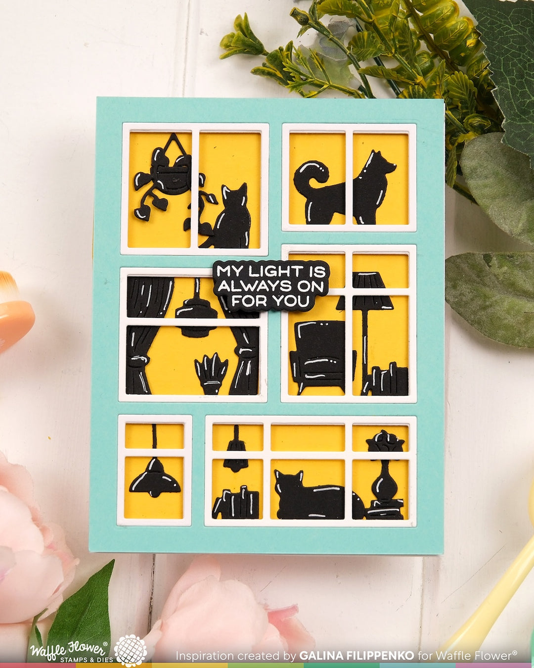 Waffle Flower - Postage Collage Window Add-ons Die
