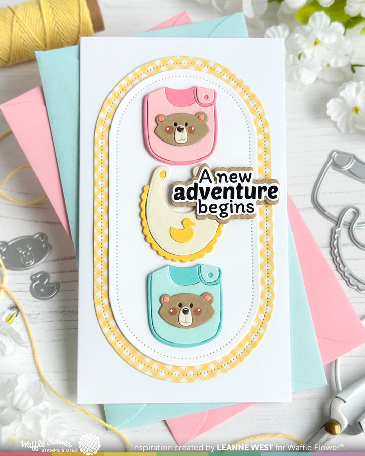 Waffle Flower - Baby Announcement Die