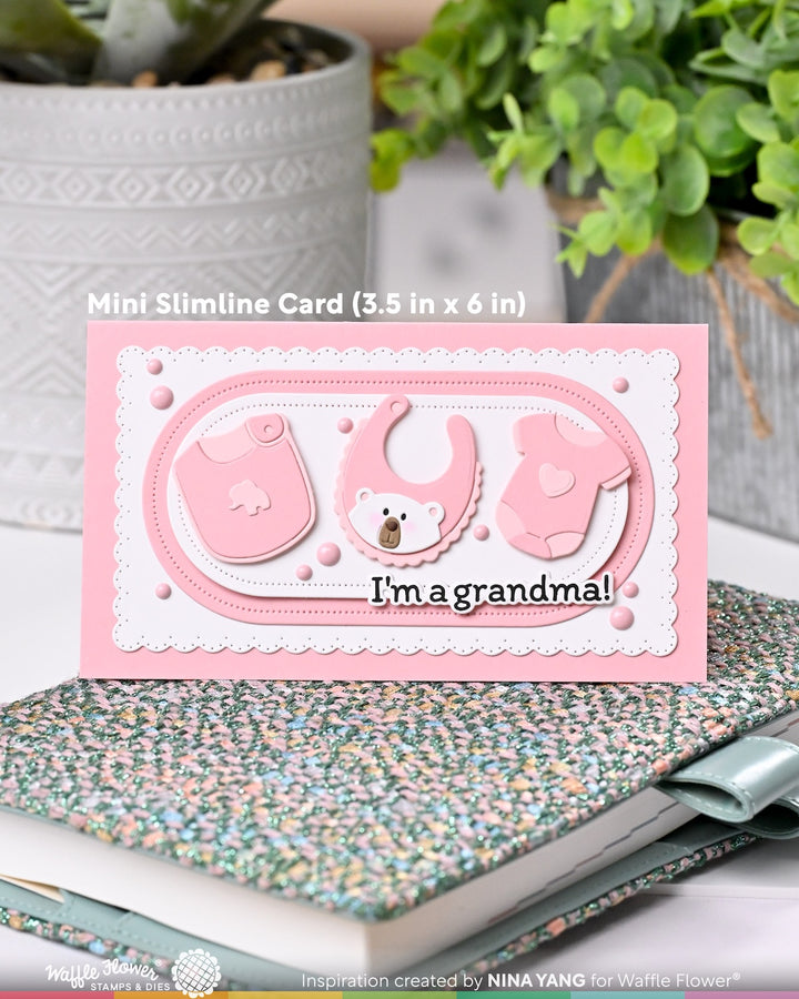 Waffle Flower - Baby Announcement Die