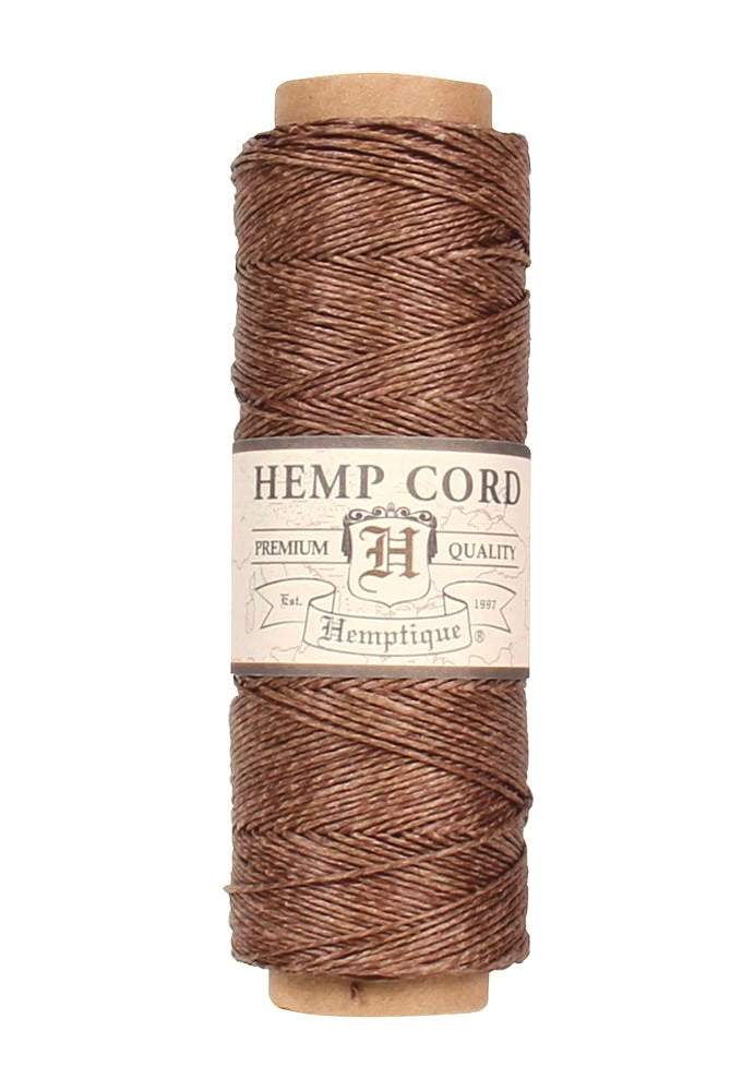 Hemptique Hemp Macrame Cord Spool #10 - Light Brown