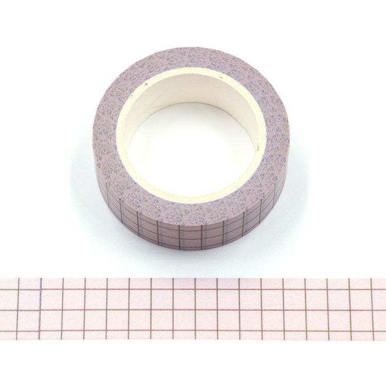 Washi Tape - Pale Pink Grid