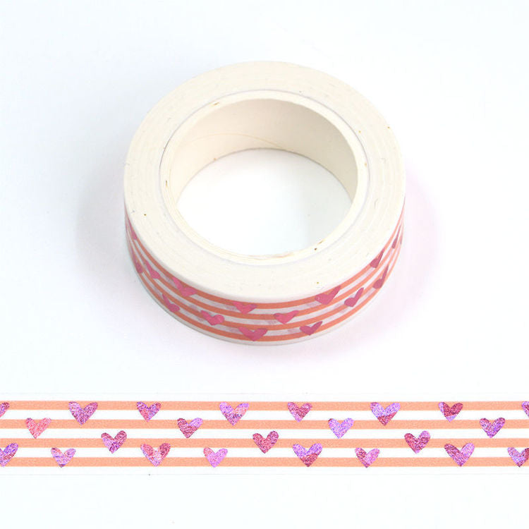 Washi Tape - Stripes & Hearts