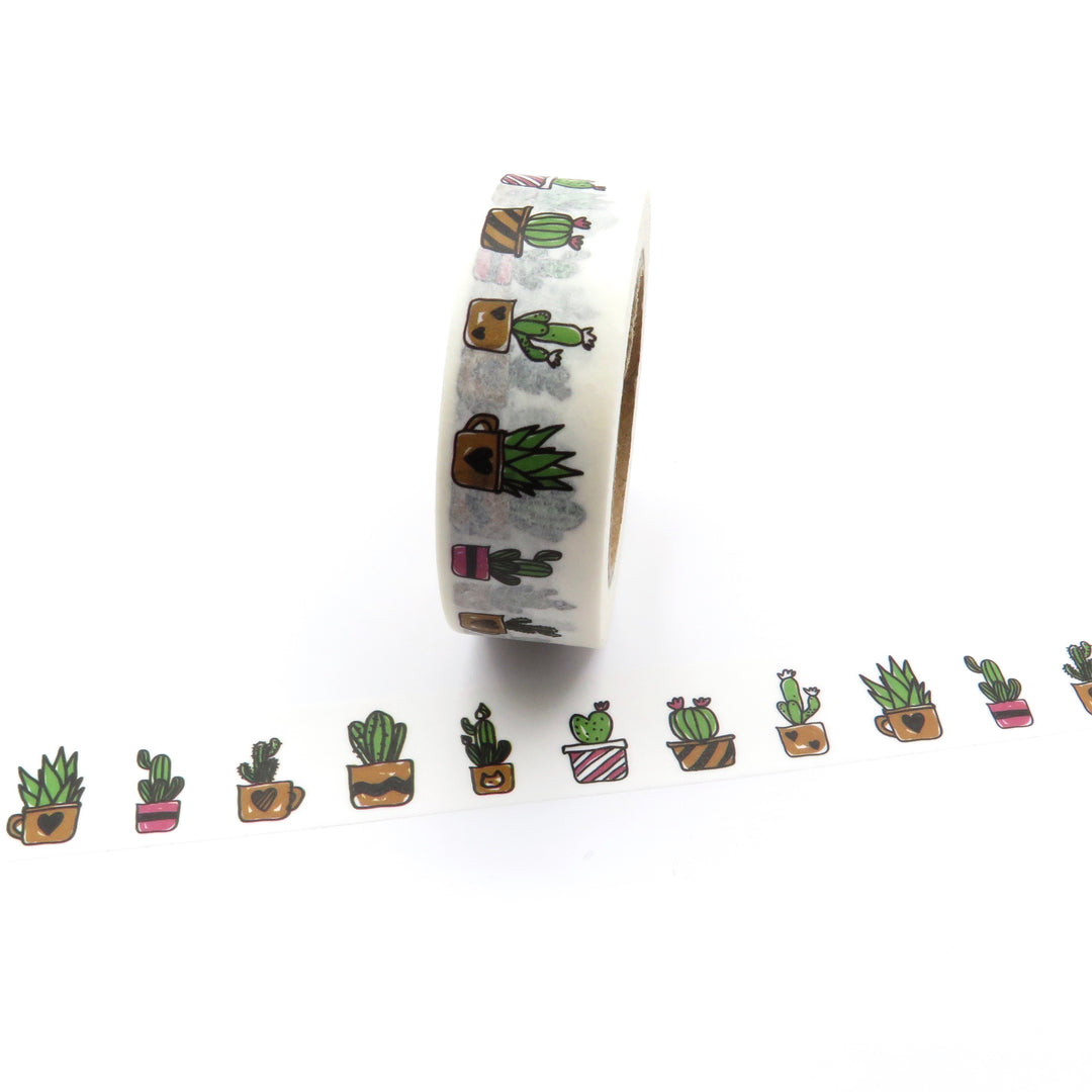 succulent washi tape Washi Tape, Cactus & Succulent Pot Plant – Hobby Hoppers