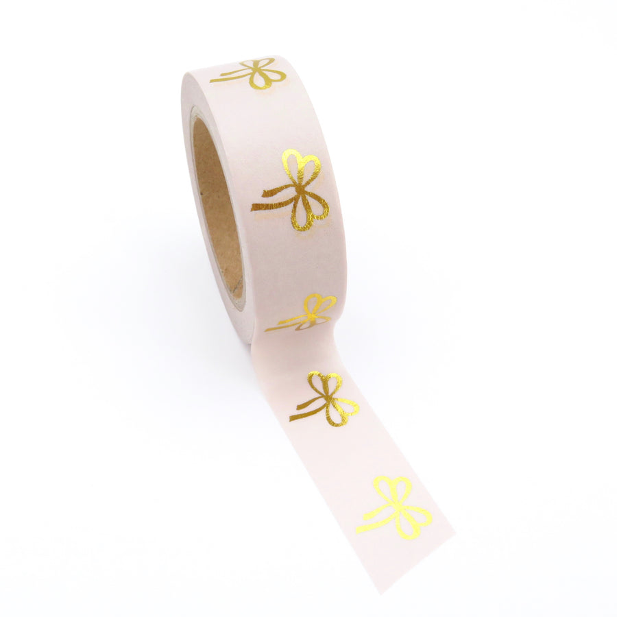 Washi Tape, Gold Foil Bows