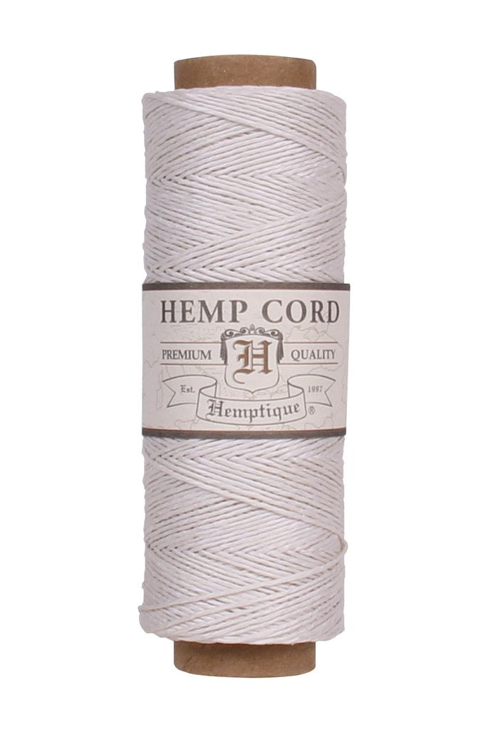 Hemptique Hemp Cord Macrame Spool #10 - White