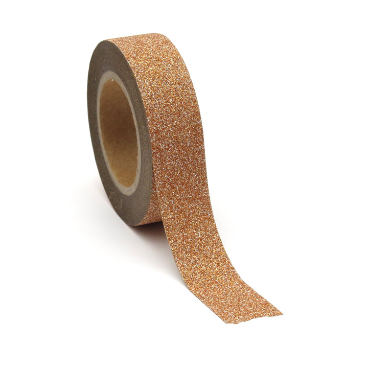 Rose Gold Copper Glitter Tape