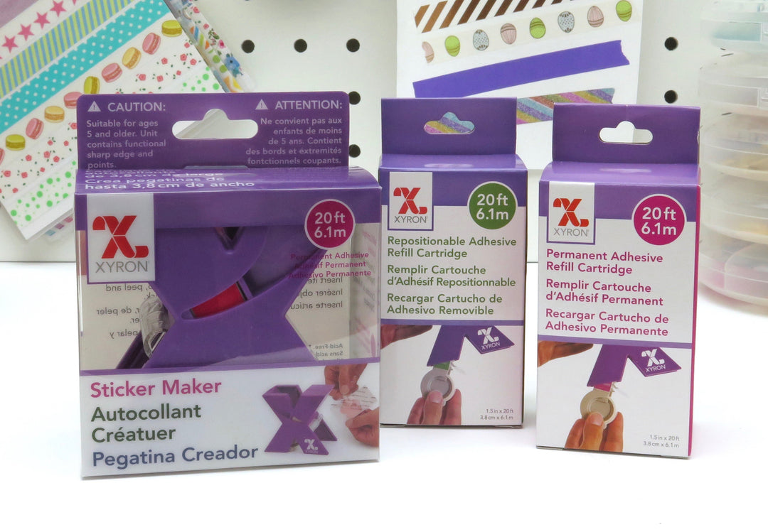 Sticker Cartridges Xyron Cartridge Refill, 150, Sticker Maker – Hobby Hoppers