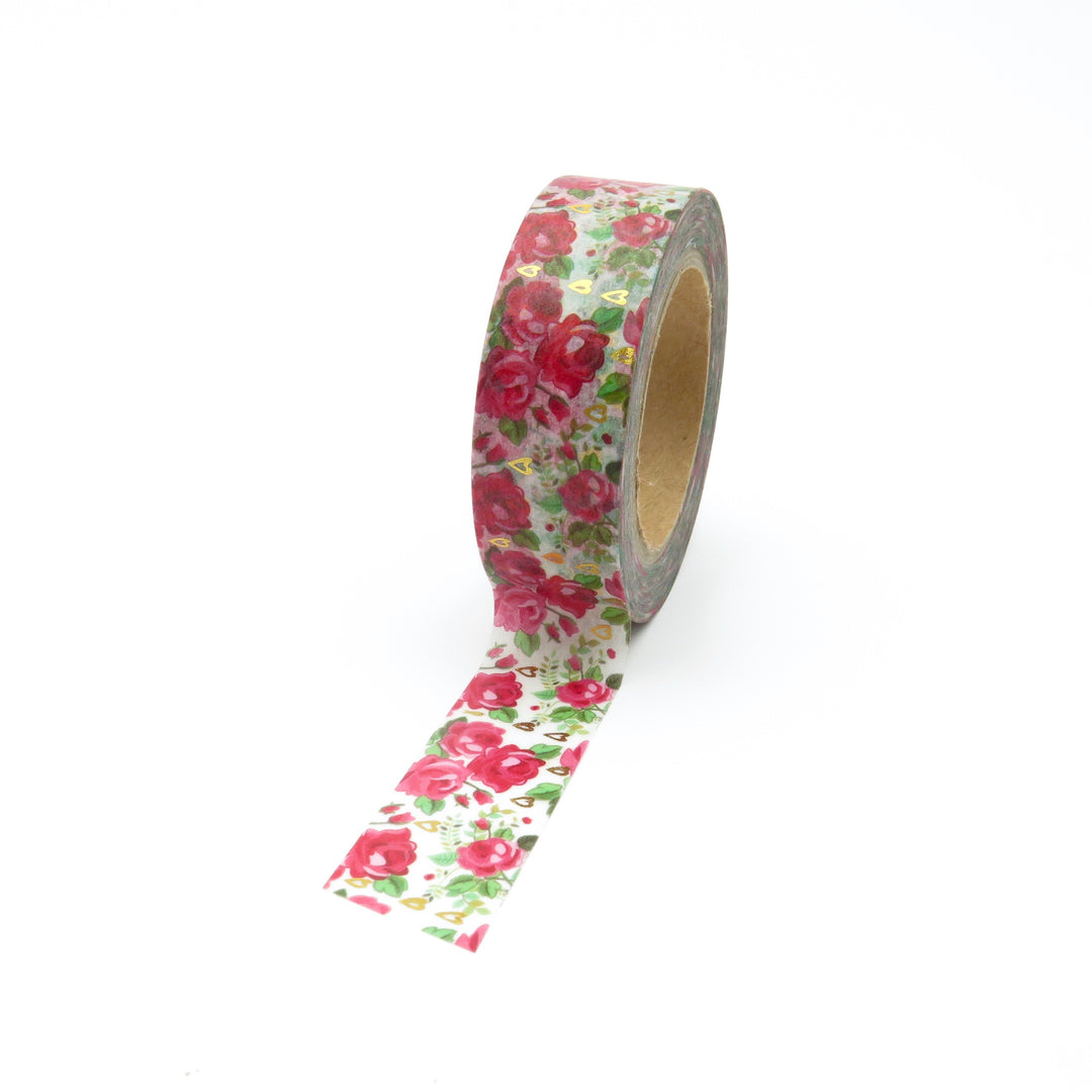 Floral Washi Tape, Red Roses