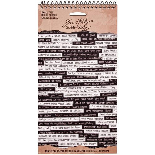 Tim Holtz -Spiral Sticker Book - Small Talk