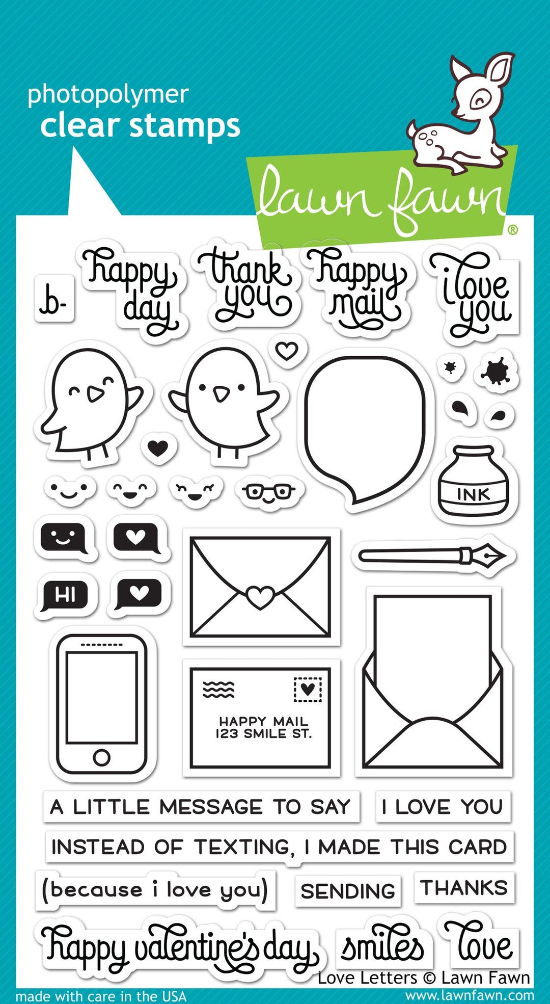 LF1292 Love Letters Stamp Set