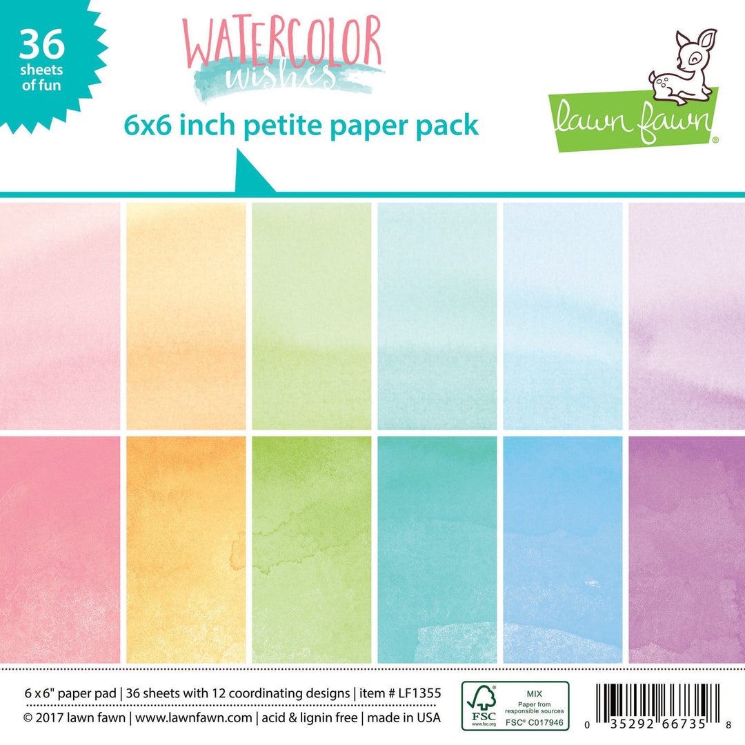 LF1355 Water Color Wishes Petite Paper Pack