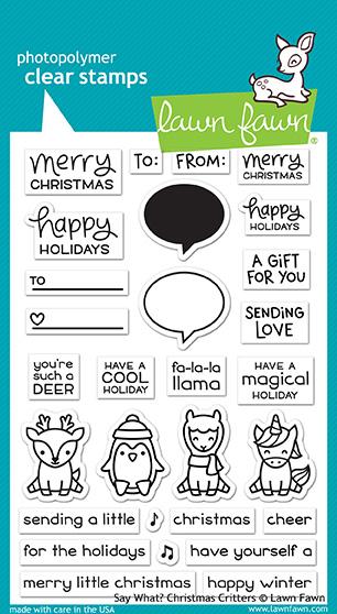 LF1778 Say What? Christmas Critters Stamp Set
