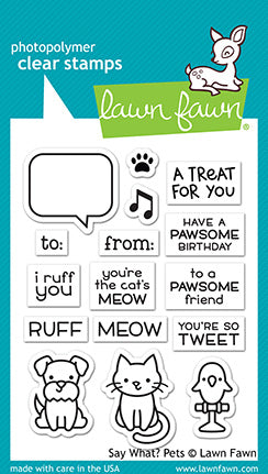 LF1962 Say What? Pets Stamp Set