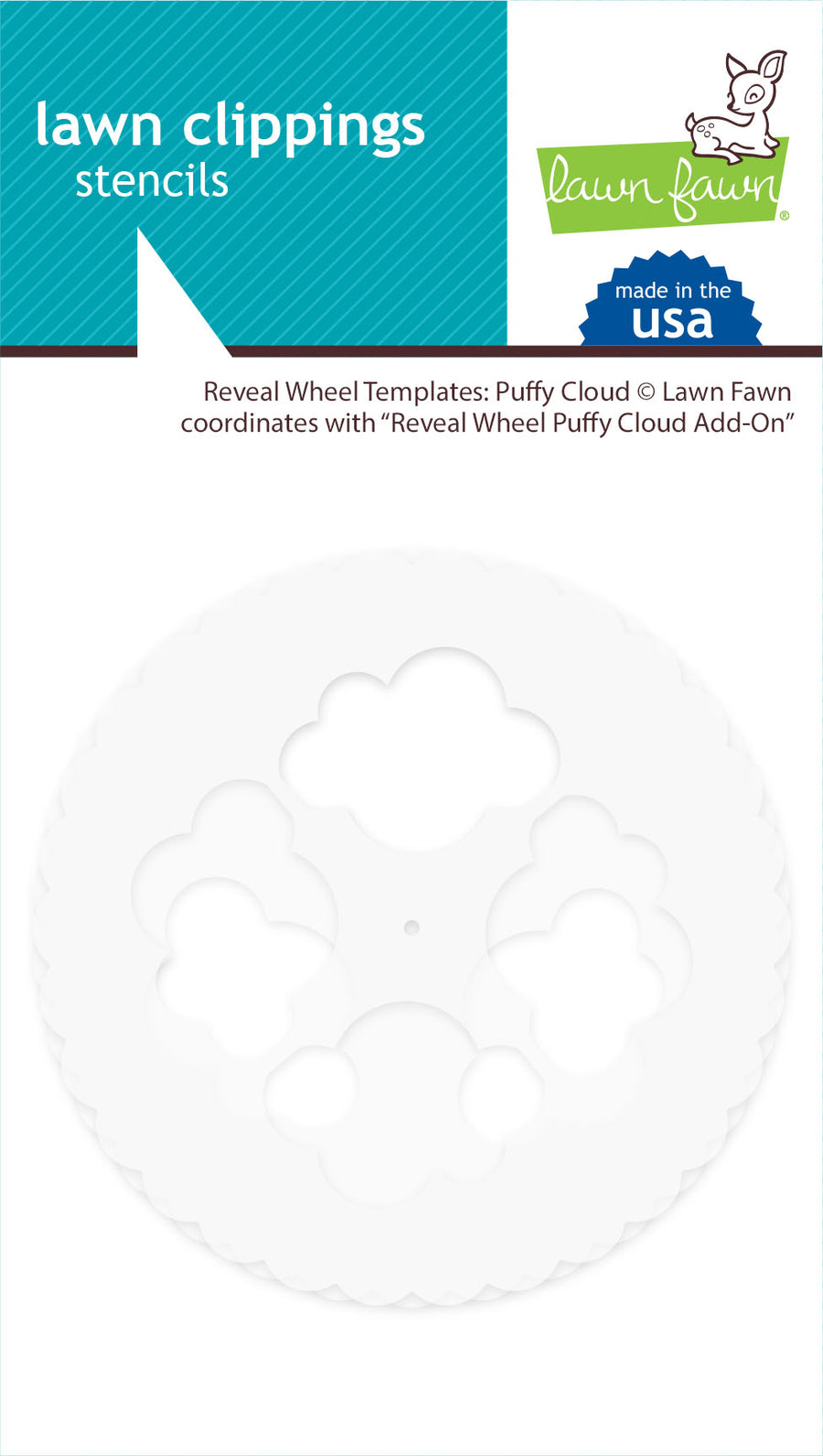 LF2350 Lawn Clippings Reveal Wheel Templates Puffy Cloud