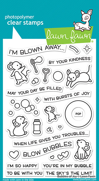 Lawn Fawn LF2500 Bubbles Of Joy stamp set