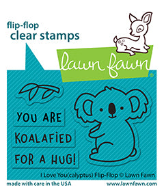 LF2564 Stamps I Love You (calyptus) Flip-Flop