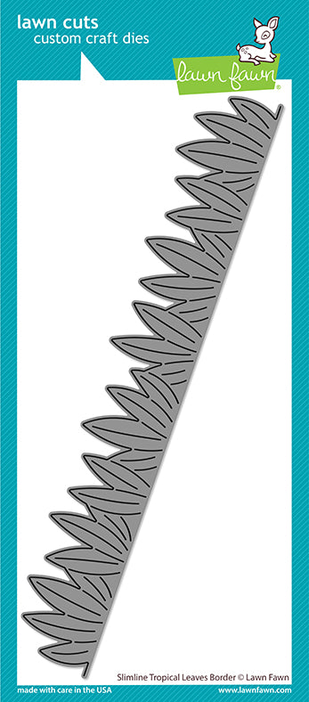 Lawn Fawn Lf2618 Slimline Tropical Leaves Border