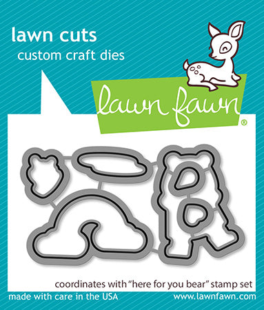 Lawn Fawn LF2846 Here For You Bear Lawn Cuts - Spring 2023 release