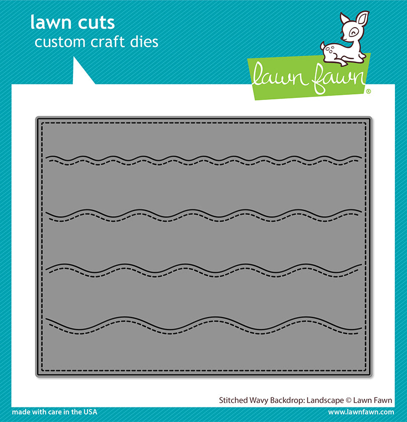 Lawn Fawn LF2889 - Stitched Wavy Backdrop: Landscape