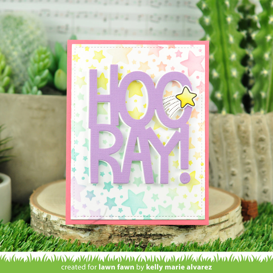 Lawn Fawn LF2893 - Lots Of Stars Background Stencils