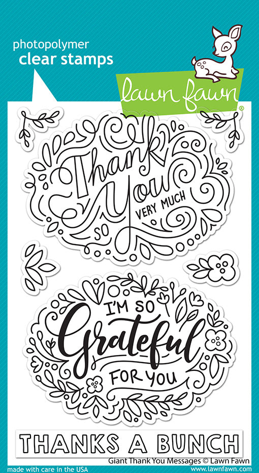 Lawn Fawn LF2935 Giant Thank You Messages