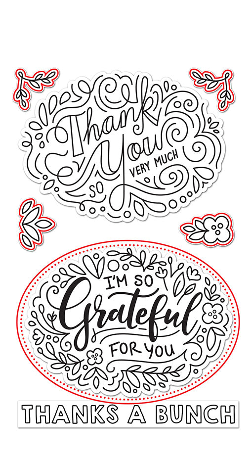 Lawn Fawn LF2936 Giant Thank You Messages - Lawn Cuts