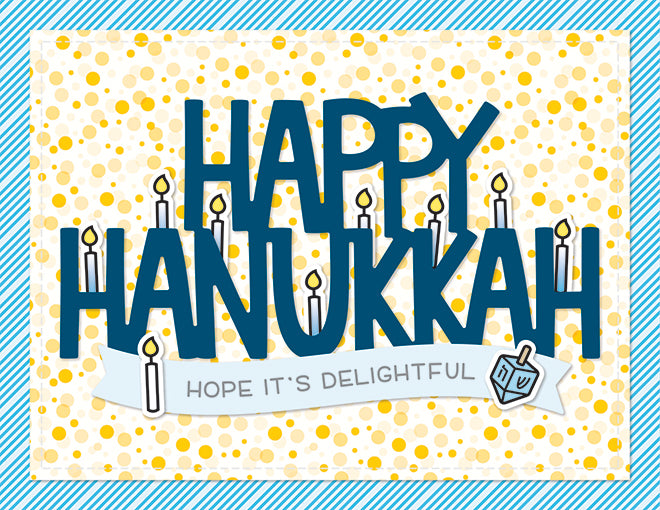 Lawn Fawn LF2971 Giant Happy Hanukkah