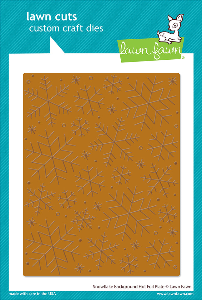 Lawn Fawn LF2977 Snowflake Background Hot Foil Plate